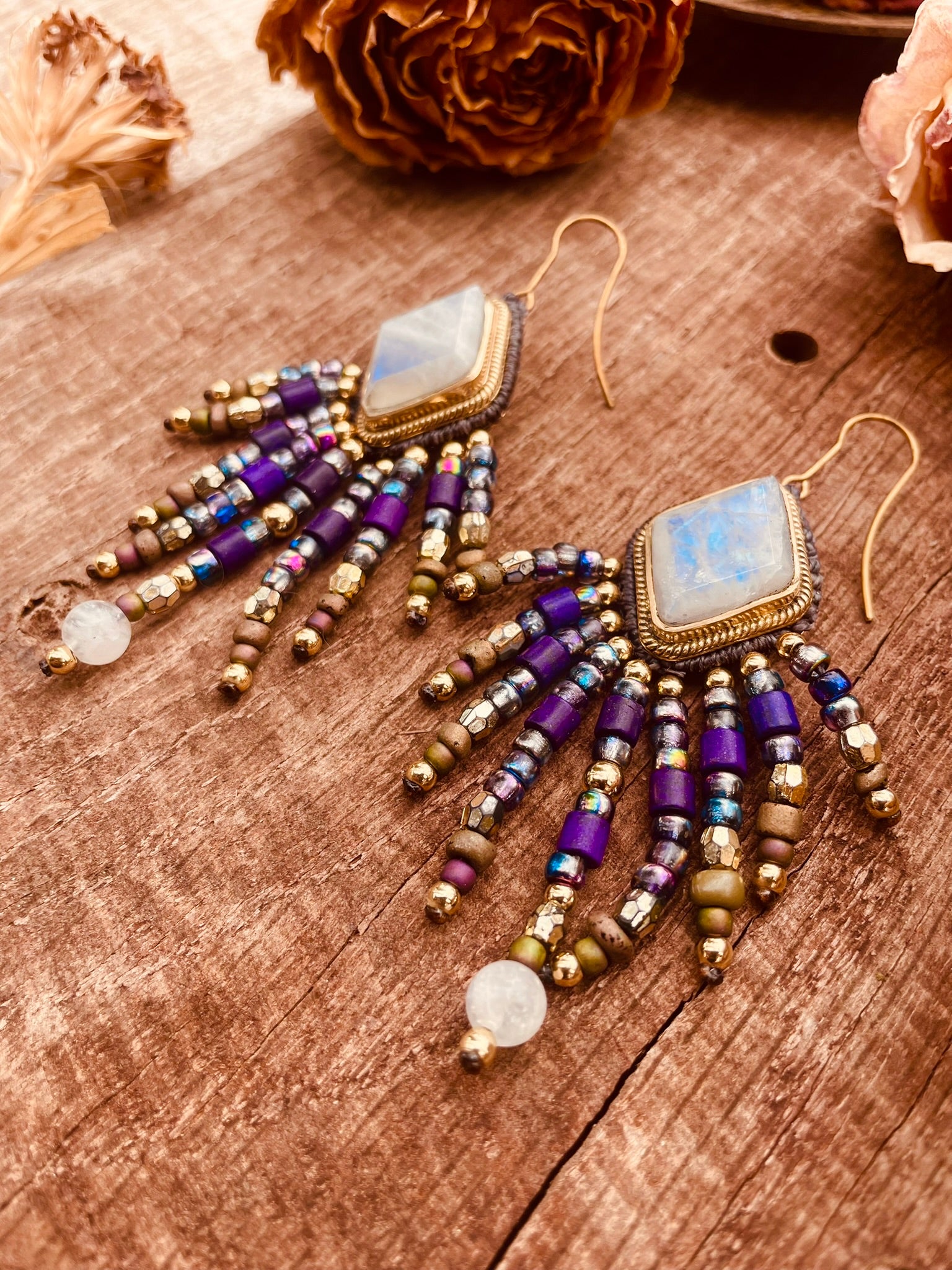Boucles "Léonä" - Boules à facettes