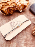 Bracelet "Përle sacrëe" - Labradorite & Kaki